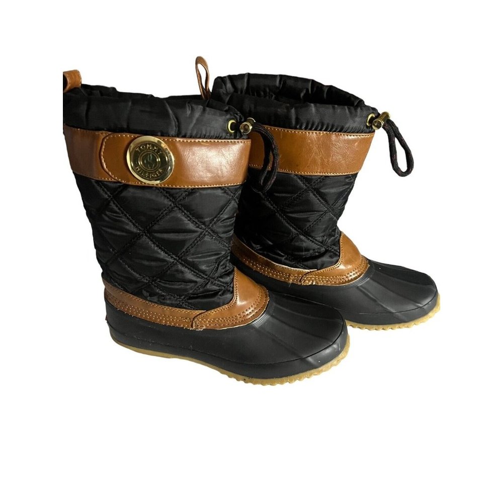 Tommy Hilfiger Women's 5 Boots Insulated Quilted Winter Duck Boots Worn Once